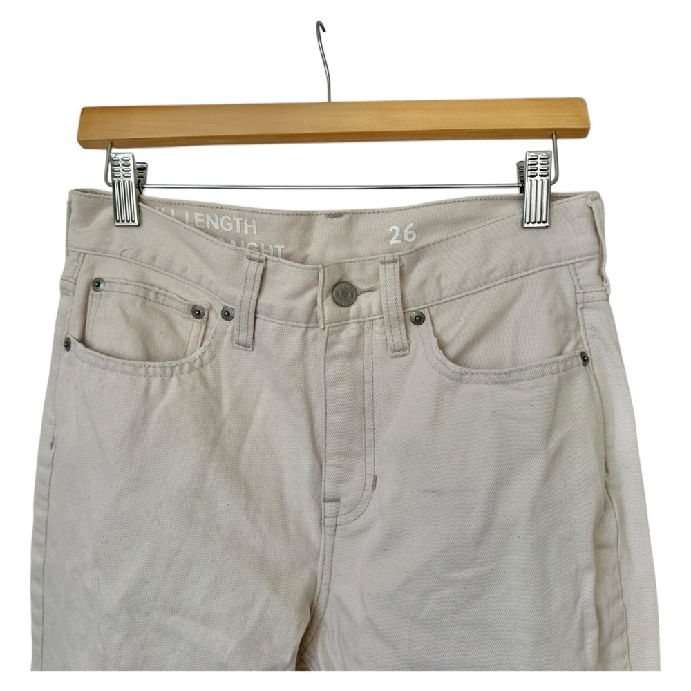 J. Crew High-Rise Full Length '90s Classic Straight Jean Natural Denim Size 26 - Picture 7 of 13